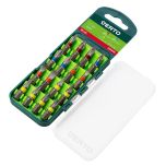 Zestaw bitów 16 szt., 25 mm - 3 x PH, 3 x PZ, 4 x SL, 6 x TX 66H600