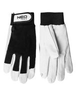 Rękawice robocze, skóra świńska licowa, z rzepem, 10" 97-603