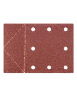 Papier ścierny 115 x 160 mm, otwory, perforacja do odrywania, rzep. K80, 3 szt. 55H816