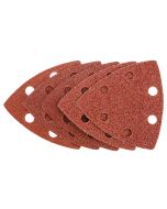 Papiery szlifierskie z rzepem, 83 x 83 x 83 mm (K60x2, K80x2, K100x1), 5 szt. 56H014