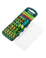Zestaw bitów 15 szt., 25 mm -  3 x PH, 3 x PZ, 3 x SL, 5 x TX + uchwyt magnetyczny 66H606