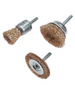 Szczotki druciane tarczowe, 3 szt. 62H613