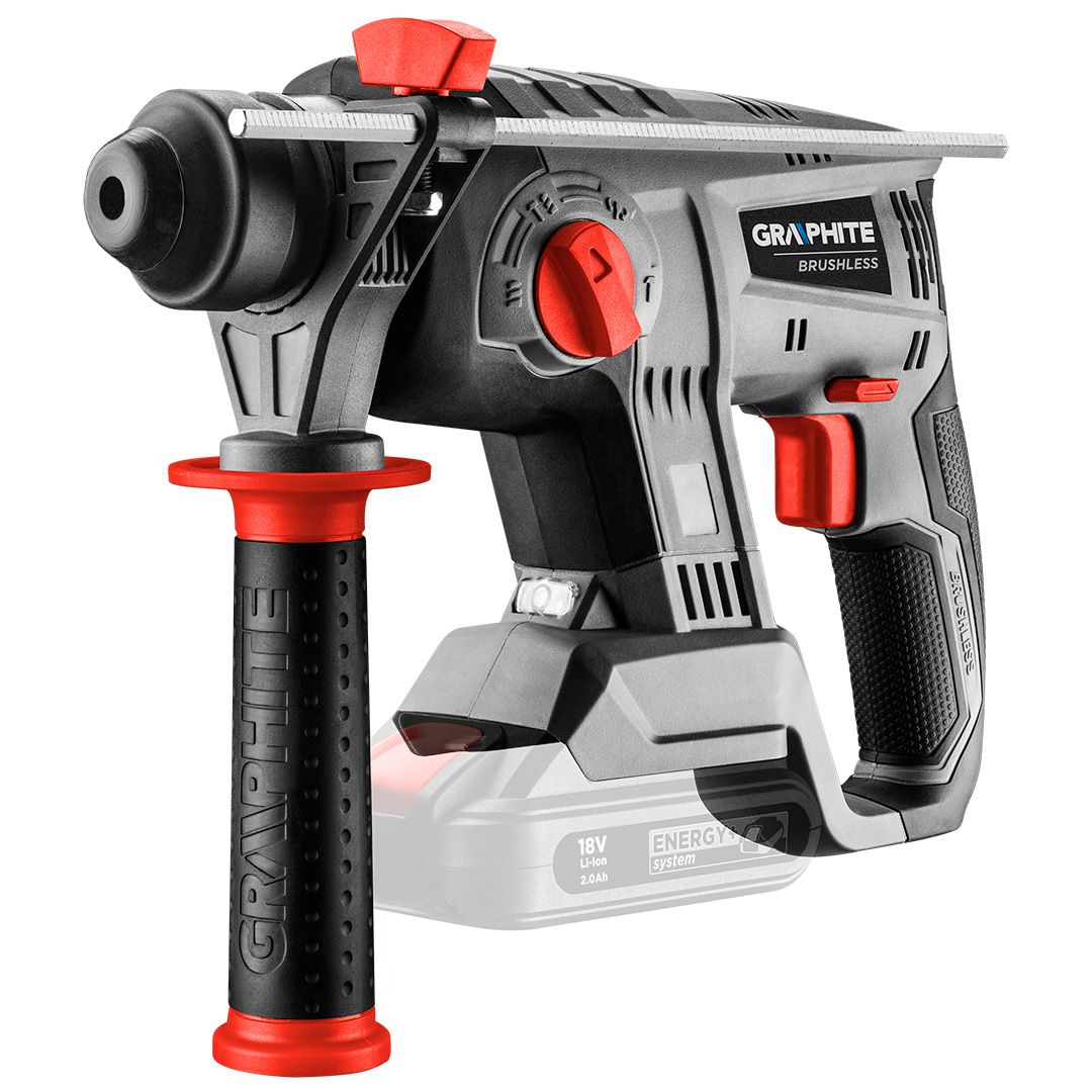 Młotowiertarka akumulatorowa bezszczotkowa Energy+ 18V, Li