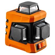 Laser płaszczyznowy 15 m 3D, czerwony, 360° w trzech płaszczyznach, z etui i uchwytem magnetycznym 75-103