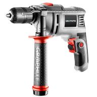 Wiertarka udarowa 650W, uchwyt samozaciskowy 13 mm, obroty 0-3000 min⁻¹, walizka + 10 wierteł 58G736