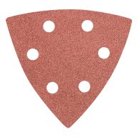 Papier ścierny delta na rzep 93 x 93 mm K 120, 5 szt., z otworami 55H767