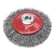 Szczotka druciana tarczowa odgięta 100 mm x M14 62H112