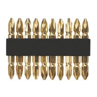 Końcówki wkrętakowe PH2 x 60 mm, 10 szt. 39D382