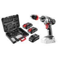 Wiertarko-wkrętarka aku Energy+ 18V, Li-Ion, zdejmowany uchwyt 10 mm, 2 aku 2Ah, ład, walizka 58G022-SET2