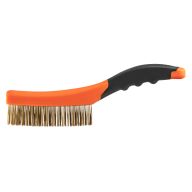 Szczotka druciana, drut mosiężny, 4x16 rzędów 39-030