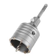 Otwornica widiowa 65 mm z adapterem SDS+ oraz wiertłem pilotującym 55H321