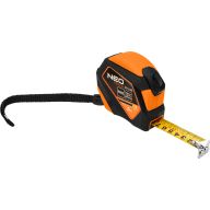 Miara zwijana stalowa 5 m x 19 mm, auto blokada, przycisk stop, magnes 67-232