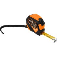Miara zwijana stalowa 5 m x 25 mm, auto blokada, przycisk stop, magnes 67-233