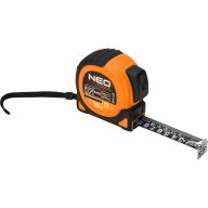 Miara zwijana stalowa Super Black 10 m x 25 mm, auto blokada, dwa przyciski stop, magnes 67-245