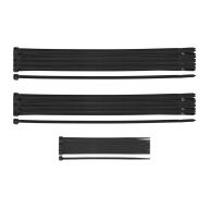 Opaski zaciskowe EXTREME czarne, zestaw 2.5 x 100 mm, 3.6 x 150 mm, 4.8 x 200 mm po 25szt 01-672