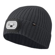 Czapka z latarka LED RGB, grafitowa 81-627