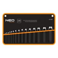 Zestaw 15 przebijaków, średnica 2-22 mm, oxford pouch 33-096