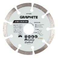 Tarcza diamentowa do cięcia segmentowa, 125 x 22.2 mm, na sucho i mokro 57T308