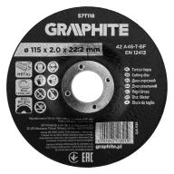 Tarcza tnąca, korundowa do metalu 115 x 2.0 x 22.2 mm, 42 A46-T-BF, wypukła 57T118