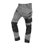 Spodnie robocze DENIM, wzmocnienia Oxford, szare, rozmiar M 81-360-2-M