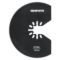 Tarcza do urządzenia wielofunkcyjnego, półokrągła, 21 TPI, HSS, 80 mm 57T504