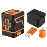 Laser krzyżowy 15 m, zielony, etui 75-146