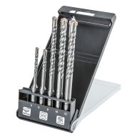 Zestaw wierteł do betonu SDS Plus, quatro, zestaw 5 szt. - 5, 6 x 110 mm + 8, 10, 12 x 160 mm 57-572