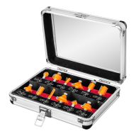 Frezy widiowe, trzpień 8 mm, zestaw 12 szt. 57-210