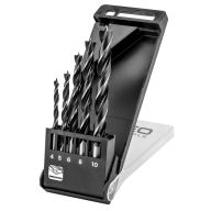 Wiertło do drewna spiralne, 4.0 - 10 mm, zestaw 5 szt. 57-269