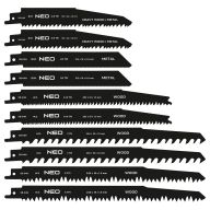 Brzeszczoty do piły szablastej, HCS/BIM, zestaw 10 szt. 58-049