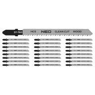 Brzeszczoty do wyrzynarki, 10TPI, HCS, uchwyt typu T, 25 szt., czyste cięcie 57-760-25