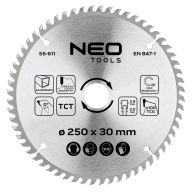 Tarcza do pilarki, widiowa, 250 x 30 mm, 100 zębów, do aluminium 55-611