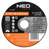 Tarcza tnąca do kamienia 115 x 1.6 x 22.2 mm, 41 C 46-R-BF 57-720