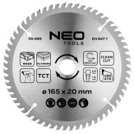 Tarcza do pilarki, zagłębiarki, widiowa, 165 x 1.5 x 2.6 x 20 mm, 60 zębów 55-689