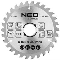 Tarcza do pilarki, widiowa, 165 x 30 mm, 30 zębów, do aluminium 57-654