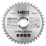 Tarcza do pilarki, widiowa, 190 x 30 mm, 40 zębów 57-670