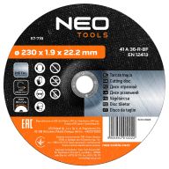 Tarcza tnąca do metalu 230 x 1.9 x 22.2 mm, 41 A 36-R-BF 57-719