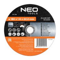 Tarcza tnąca do metalu 180 x 1.6 x 22.2 mm, 41 A46-S-BF 57-718