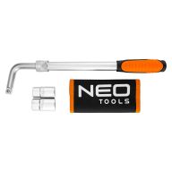 Klucz teleskopowy do kół z nasadkami: 17 x 19 mm, 21 x 23 mm 11-105