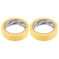 Taśma papierowa żółta 25 mm x 25 m, 1+1 zestaw 56-062