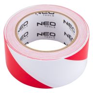 Taśma ostrzegawcza samoprzylepna czerwono-biała 50 mm x 33 m 56-078