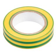 Taśma izolacyjna żółto-zielona 15 mm x 0.13 mm x 10m 01-529