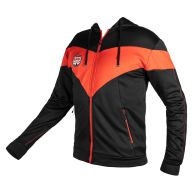 Bluza M4K Garage z kapturem, czarno-czerwona 81-100