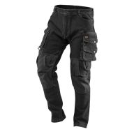 Spodnie robocze DENIM, czarne 81-236
