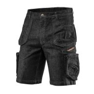 Krótkie spodenki robocze DENIM, czarne 81-273