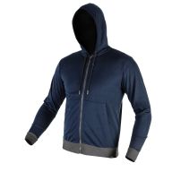 Bluza rozpinana z kapturem COMFORT, granatowa 81-513