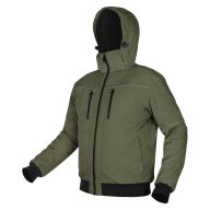 Kurtka ocieplana z kapturem OUTDOOR, zielona 81-579