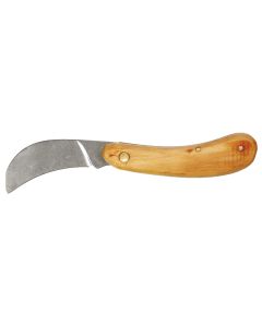 Nóż monterski sierpak, drewniane okładki 17B639