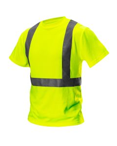 T-shirt ostrzegawczy, żółty, rozmiar L 81-732-L